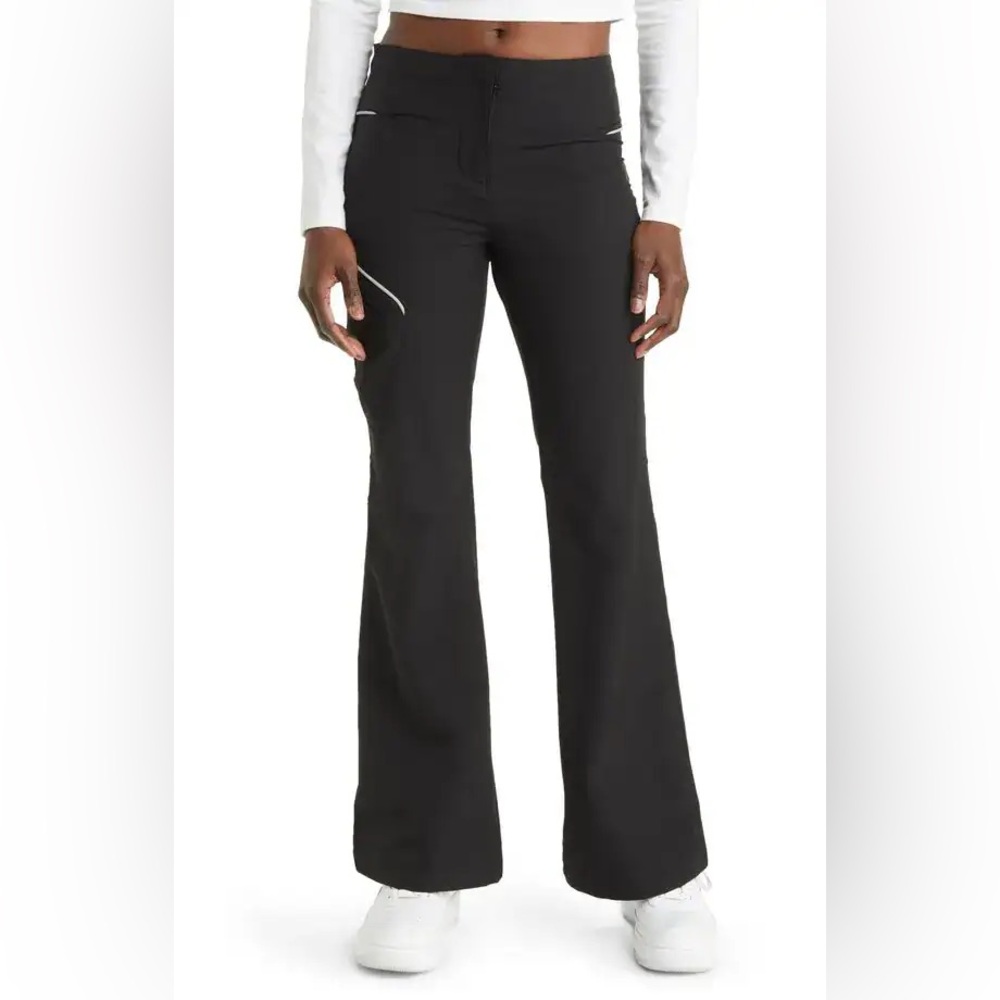 IETS FRANS Flare Leg Pants Black Small NWOT